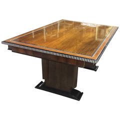 Inlaid Dining Table in the Ruhlmann Manner 6