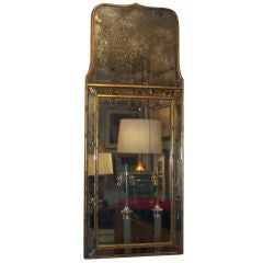 Queen Anne Style Venetian Giltwood Mirror