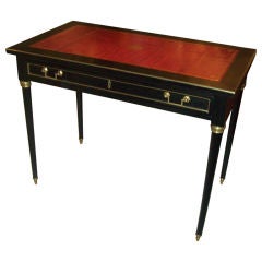 Directoire-Style  Leather-Top Desk