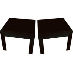 A pair of lacquered Parson's Style tables