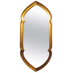 Retro Gilt Wood Mirror in the Gothic Manner