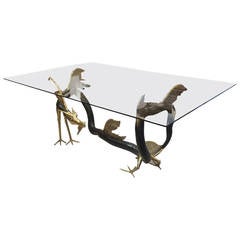 Rare and Signed Jacques Duval-Brasseur Bronze "Dragon" Dining Table 11