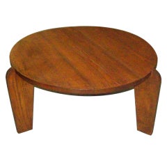 A coffee table/cocktail table in the Jean  Prouve Manner