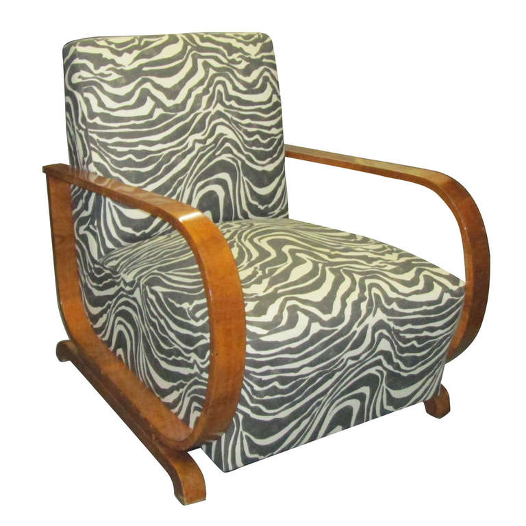 Art Deco Lounge Chair at 1stdibs