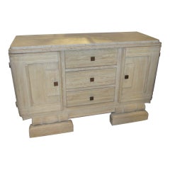 Cerused Oak Sideboard with Marble Top
