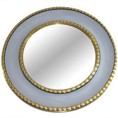 Exquisite Giltwood and Painted Bull's Eye Mirror