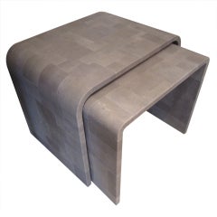 Set of Shagreen Patchwork Nesting Tables 1