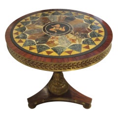 Regency-Style Scagliola Top Table