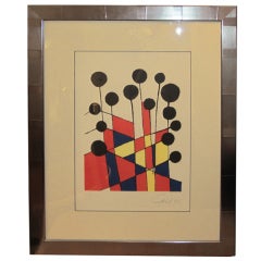 "Le Jardin Fleuriste"  Alexander Calder,  Colored Lithograph