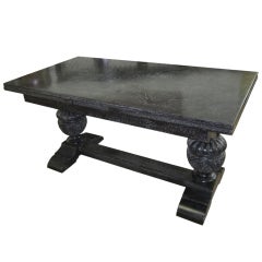 Exceptional Cerused Expandable Table with Extensions