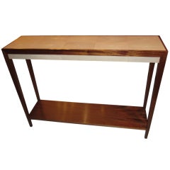Shagreen Mahogany Console 9