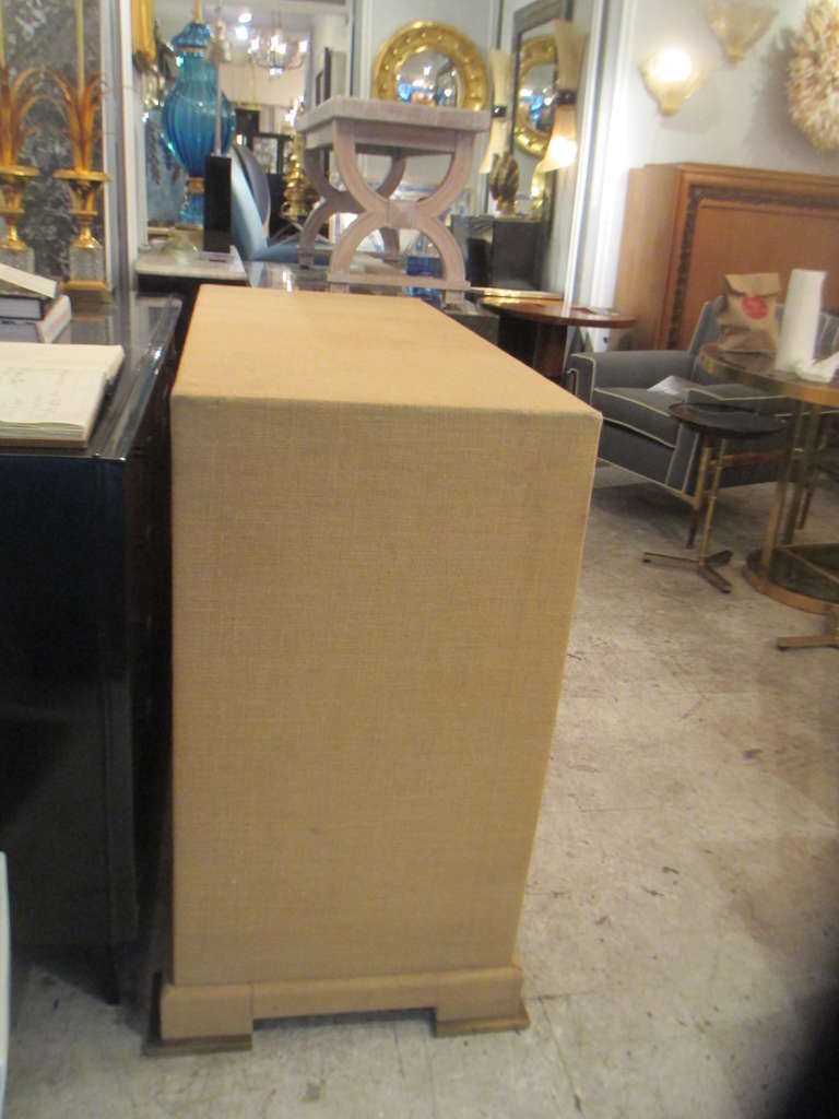 Unusual Raffia Chest of Drawers In Excellent Condition In New York, NY