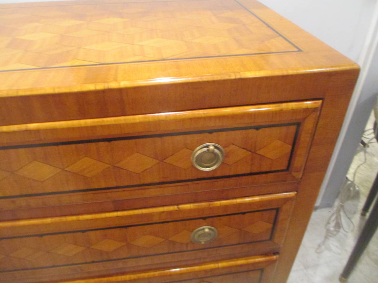 Exquisite Italian Parquetry Commode in the Neoclassical Manner 6