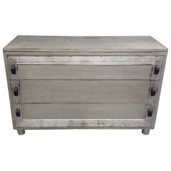 Modern Silver Leafed Chest Of Drawers 7