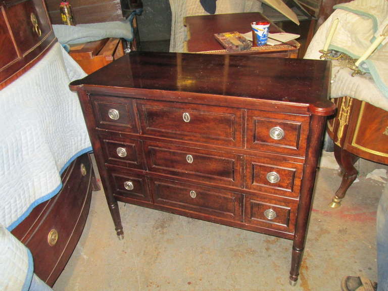 American Pair of Directoire Style Chest of Drawers