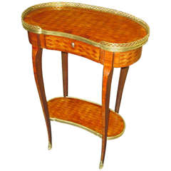 Transitional Louis XV Style Parquetry Table 8