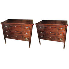 Pair of Directoire Style Chest of Drawers