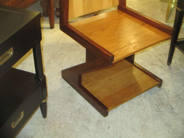 Late 20th Century A Pair of Rosewood Z Chairs by Don Shoemaker