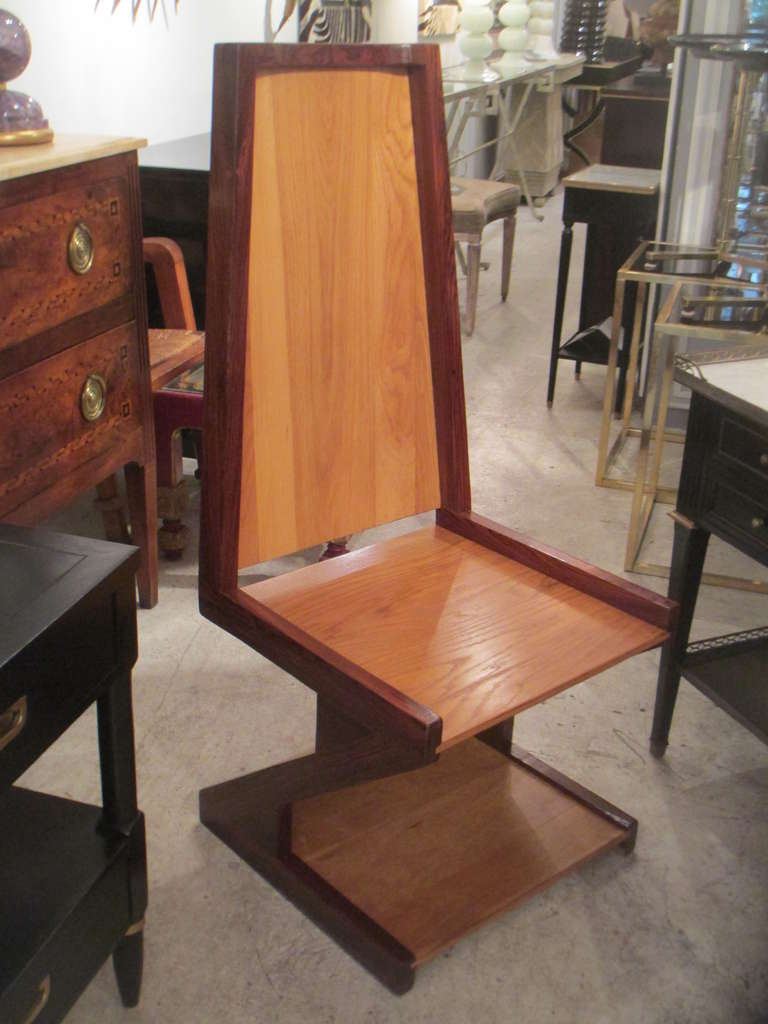 Mexican A Pair of Rosewood Z Chairs by Don Shoemaker