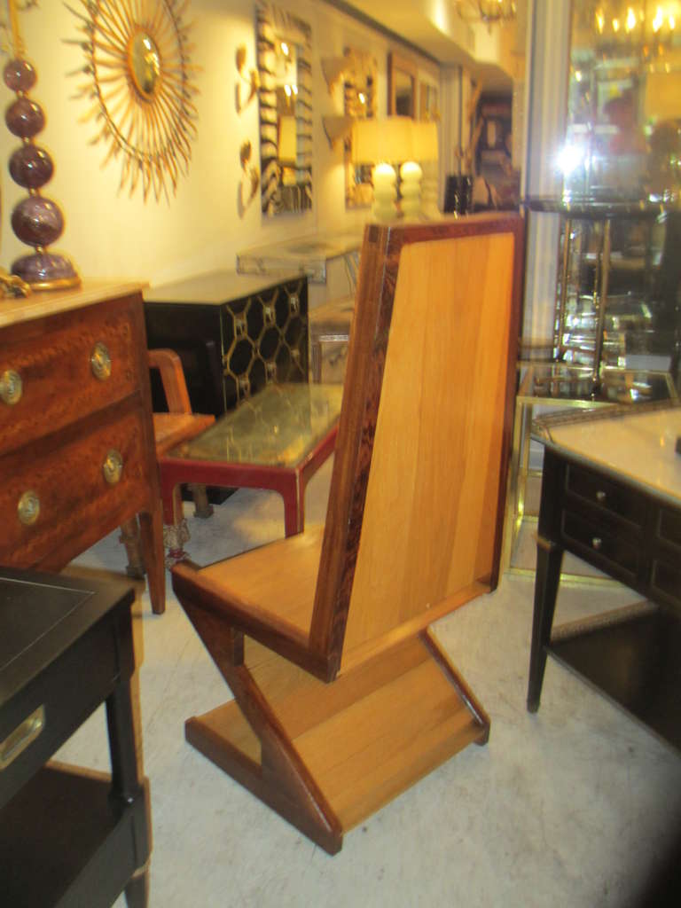 A Pair of Rosewood Z Chairs by Don Shoemaker In Excellent Condition In New York, NY