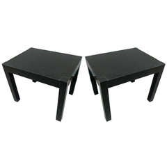 A Pair Of Lacquered Parsons Tables