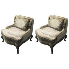Pair of Whimsical Chairs in the Regence Manner 8