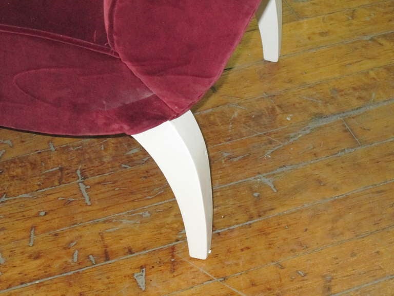 Mid-20th Century Pair of Sculptural French 1950s Armchairs