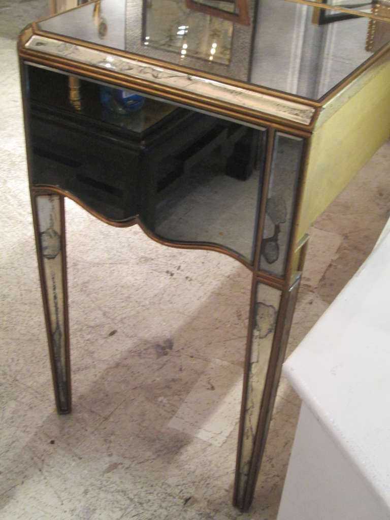 Exquisite French 40's Mirrored Writing Desk/Vanity 2