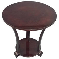 Mahogany Art Deco Circular Table 9