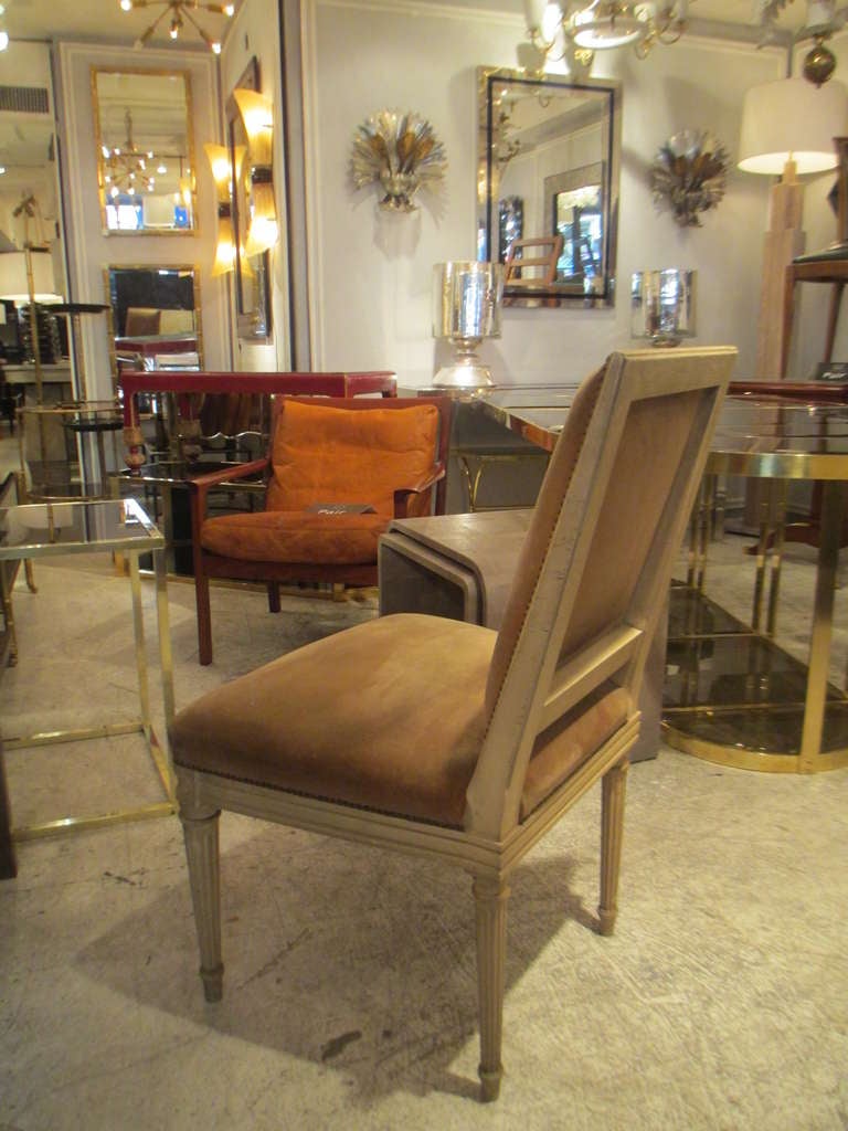 Set of Eight Maison Jansen Dining Chairs In Good Condition In New York, NY