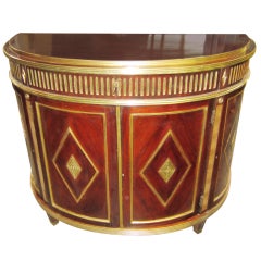 Baltic Neoclassical Style Demilune Commode
