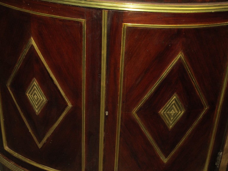 Baltic Neoclassical Style Demilune Commode