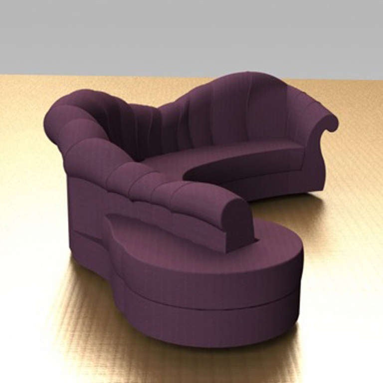 maurice villency leather sofa