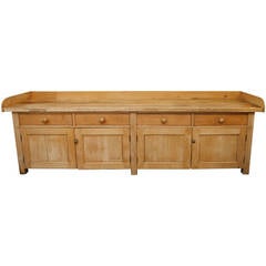 18th Century Large Pine Sideboard or Buffet