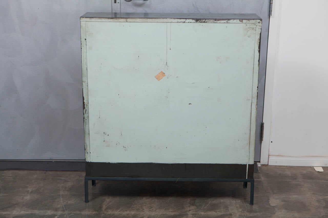 Mid-20th Century Industrial Metal Cabinet