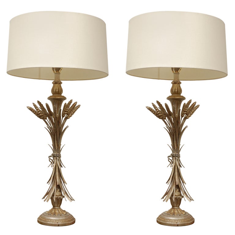 Pr Vintage Table Lamps For Sale at 1stDibs