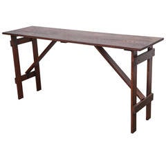 Limited Edition Campaign Style Sofa Back Table