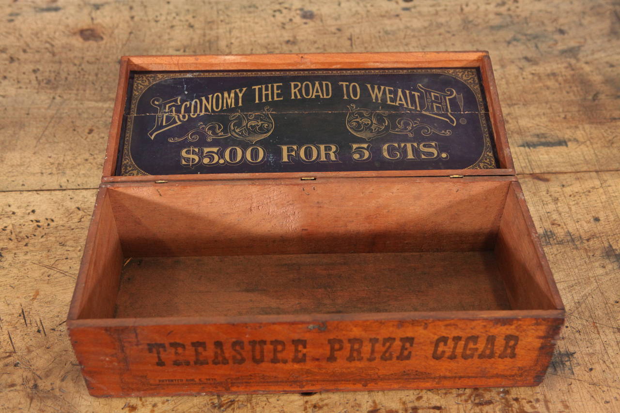 American Antique Retail Cigar Box
