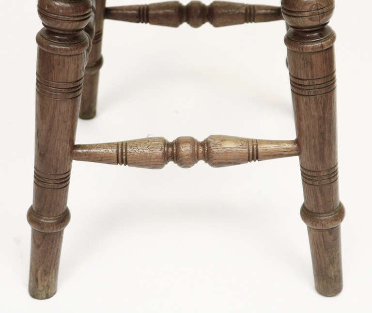 vintage saddle stool