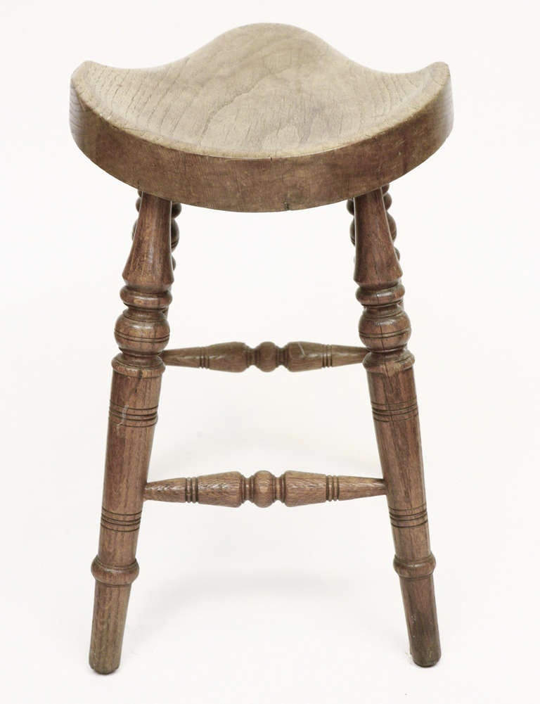 Antique Saddle Seat Stool at 1stDibs