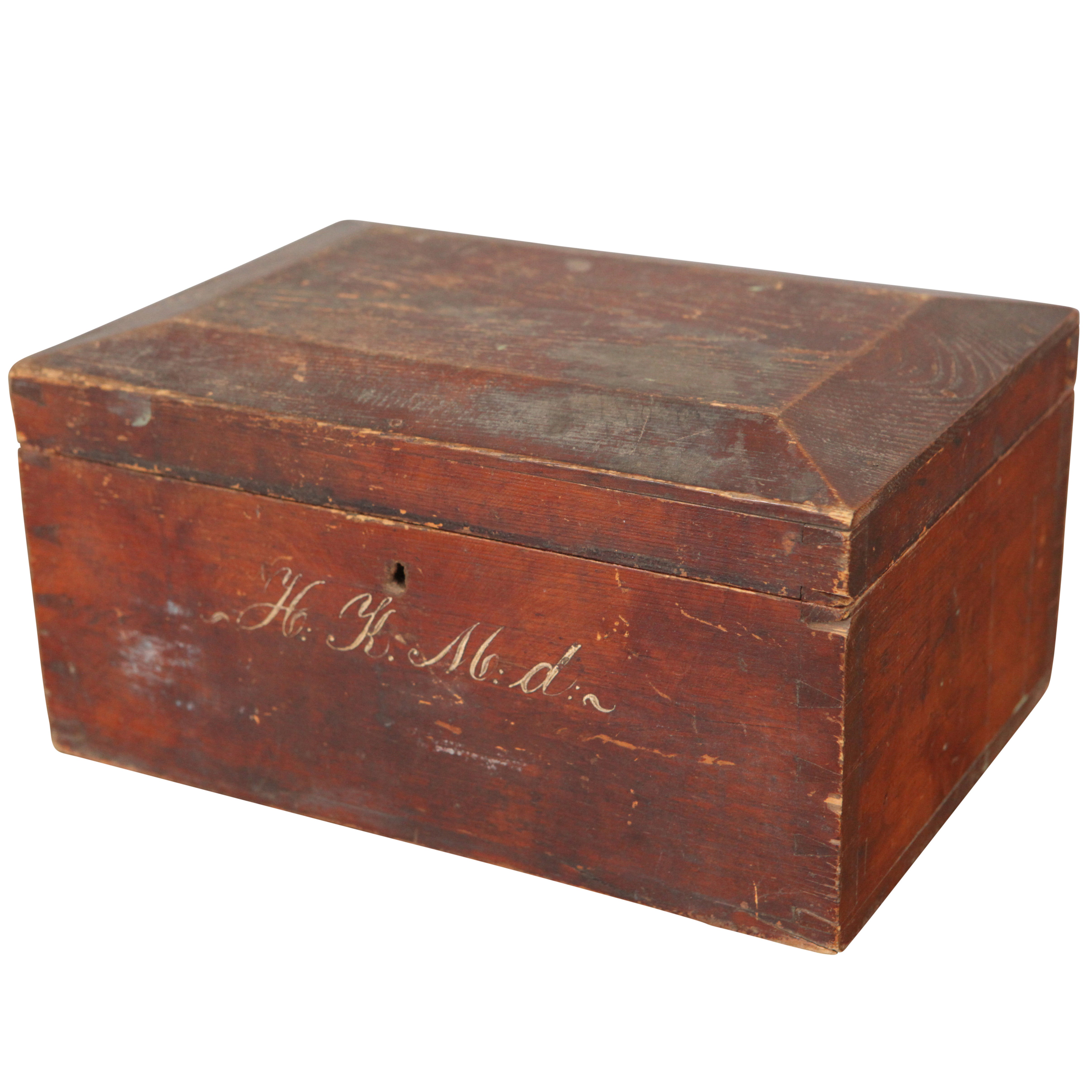 English Utility Box, circa 1850s For Sale