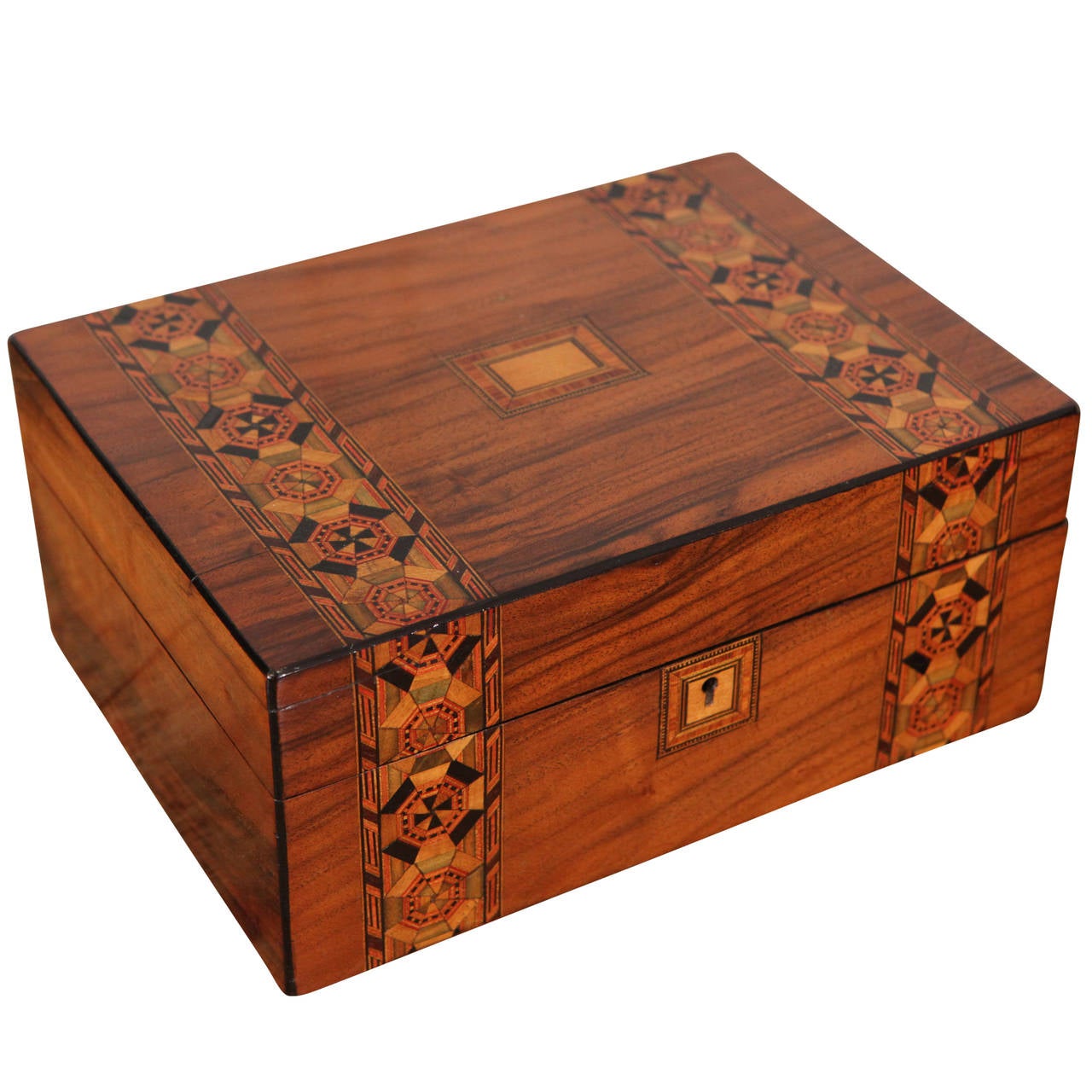 19th Century Parquetry Box For Sale at 1stDibs