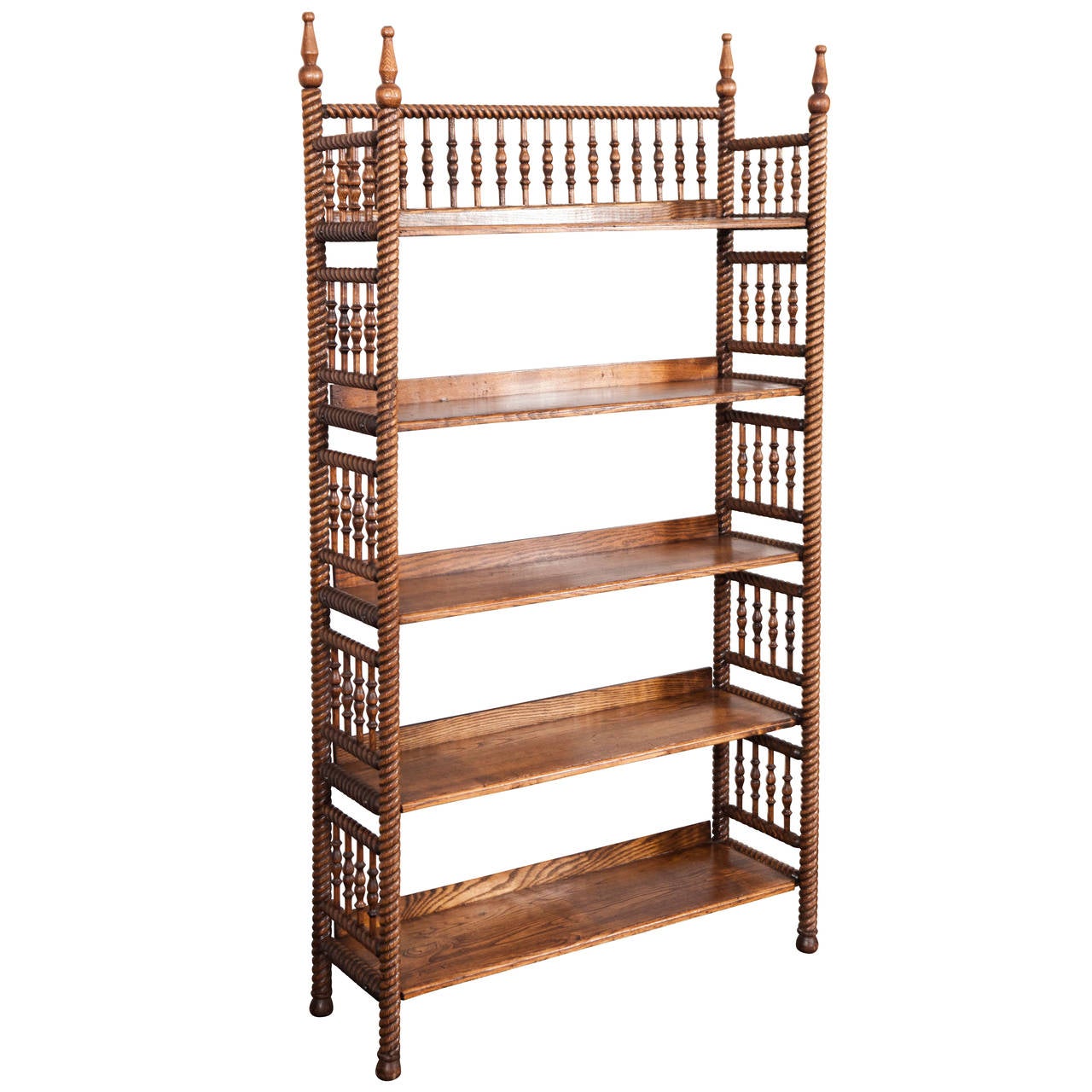 American Victorian Oak Shelf at 1stdibs