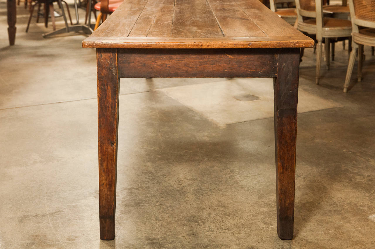 Wood Early 19th Century French Country Farm Table