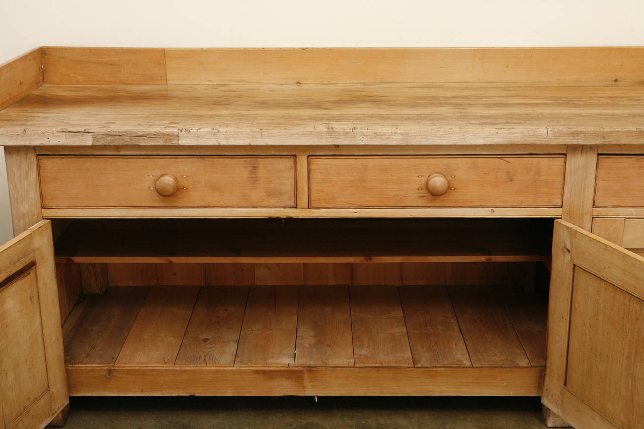 18th Century Large Pine Sideboard or Buffet 1