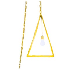 Katie Stout x Sean Gerstley Yellow Hanging Light