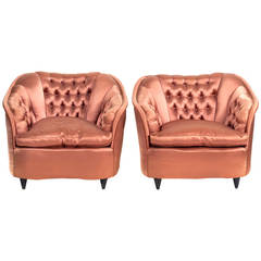 Gio Ponti Pair of Lounge Chairs