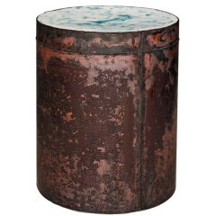 Copper Skin Series Turquoise Cylinder