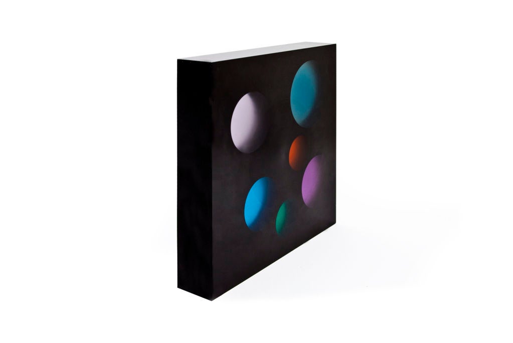 Rectangular Acrylic Sculpture by James Grant