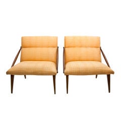 Pair of Lounge Chairs by Gio Ponti